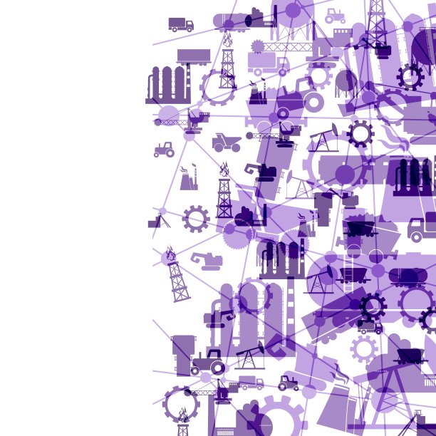 产业的概念说明。平面图标集合图片下载