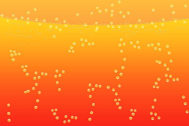 带气泡的质地液体。橙色碳酸饮料模式。水、饮料、果汁、柠檬水或苏打水。图片下载