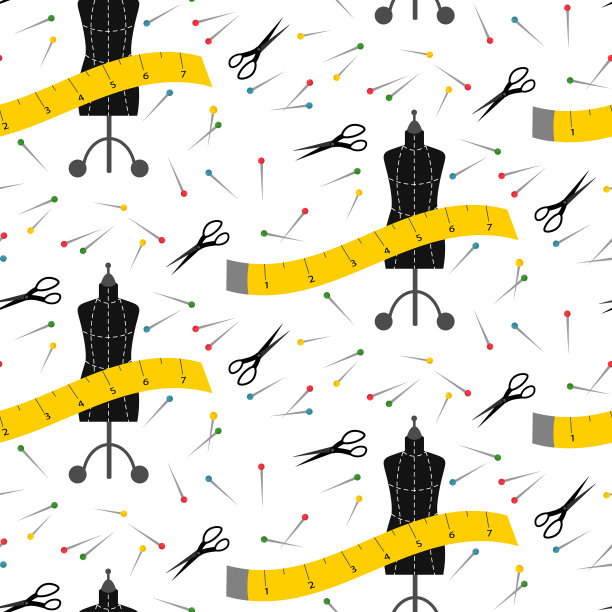 模型，厘米，剪刀和大头针。图片下载