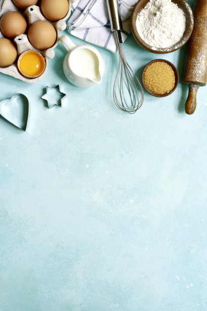 烹饪背景材料和烘焙道具图片下载