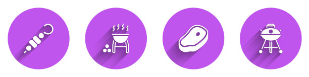 套烤羊肉串烧烤牛排图片下载