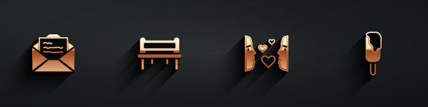 设定贺卡浪漫的长椅爱情的第一次图片下载