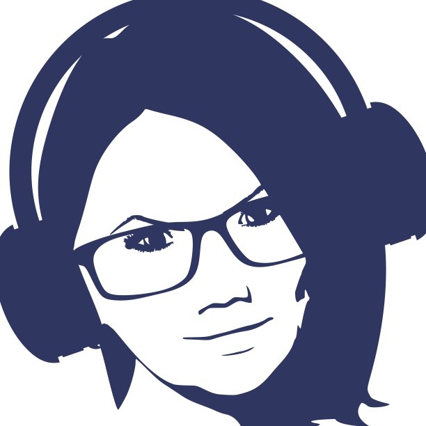 女人在听音乐。女性脸型图片下载