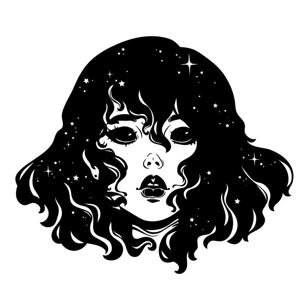 可怕的漂亮鬼女孩的脸图片下载