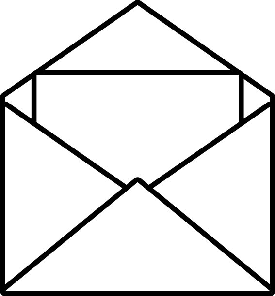 信封图标线性样式图片下载
