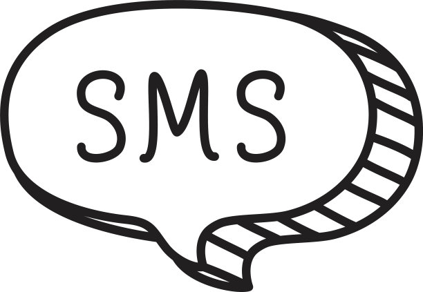 短信语音气泡图标线条风格图片下载