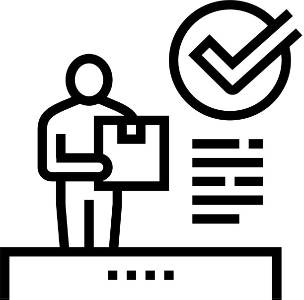 客户收到包裹线图标图片下载