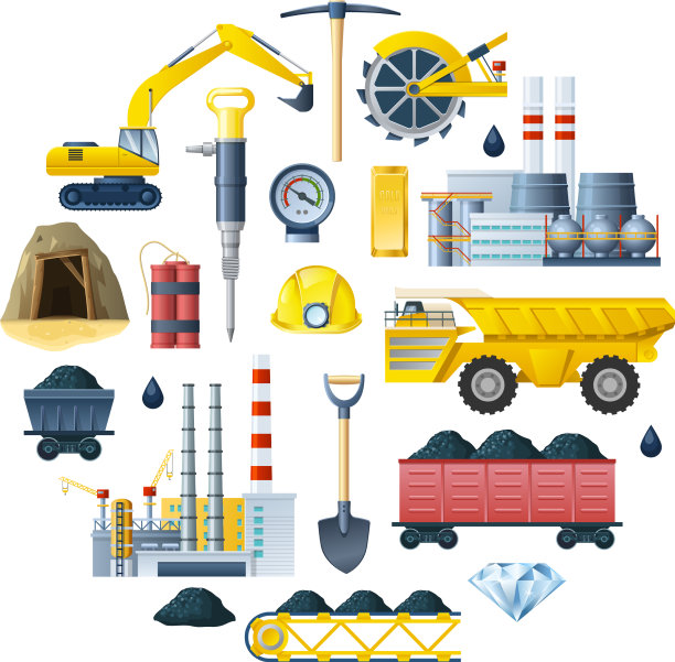 矿业圆组成图片下载