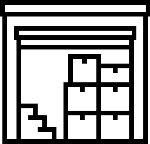 超市储藏线图标为黑色图片下载