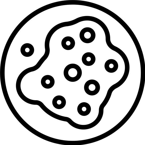 脓疱性皮肤病线条图标图片下载