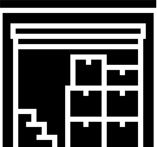 超市存储字形图标黑色图片下载