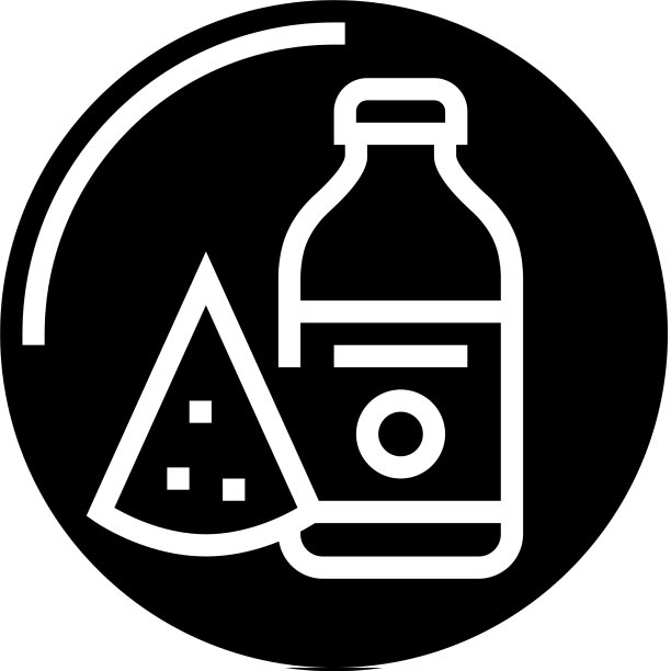 乳品百货商店字形图标图片下载