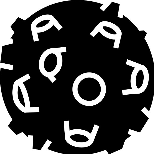 月球地球自然卫星象形图标图片下载