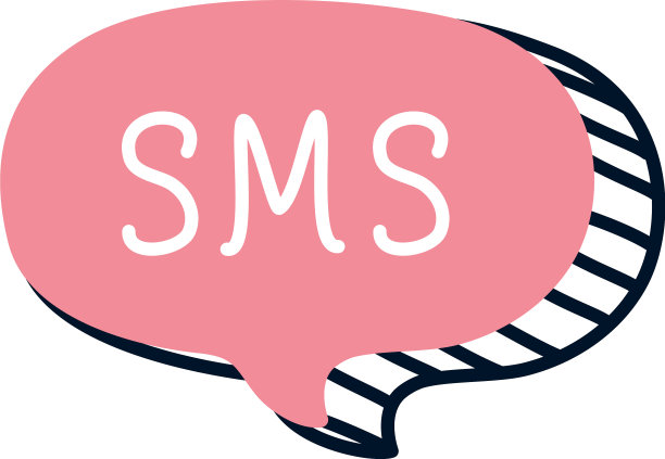 短信语音气泡图标半线半色风格图片下载