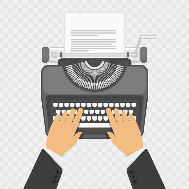 工作场所与打字机图片下载