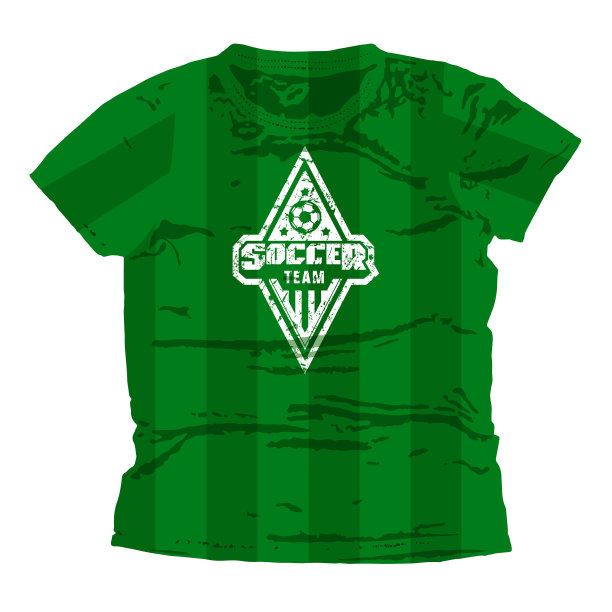 足球队徽t恤设计图片下载
