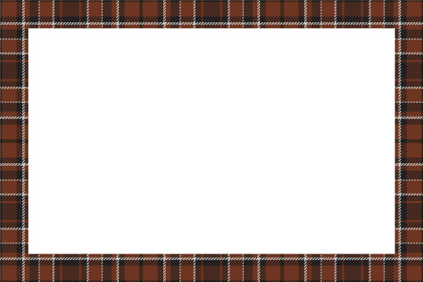 复古框苏格兰边界图案复古图片下载