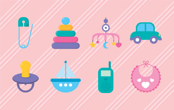 Batoys图标设置丰富多彩的设计图片下载