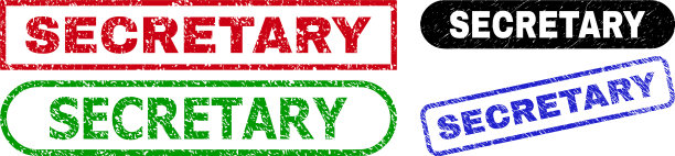 秘书矩形印章使用腐蚀纹理图片下载