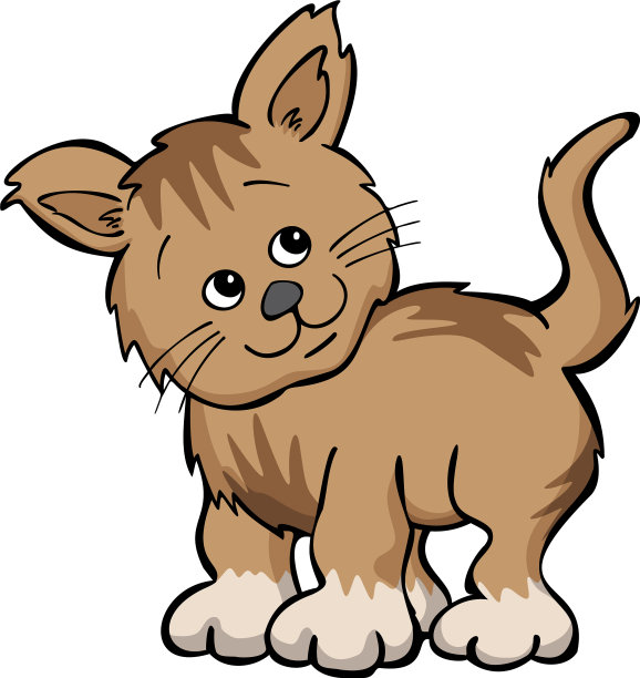 卡通可爱的小猫图片下载