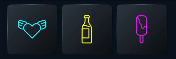 用鸡翅、冰淇淋和葡萄酒来点缀线心图片下载