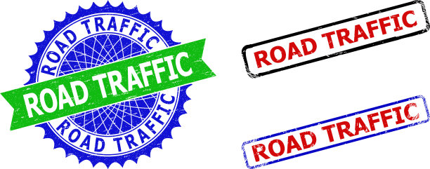 道路交通玫瑰形和矩形双色图片下载