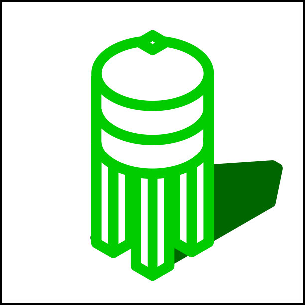水塔图标在等距平面设计06图片下载