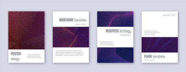 时尚的封面设计模板设置霓虹灯抽象l图片下载