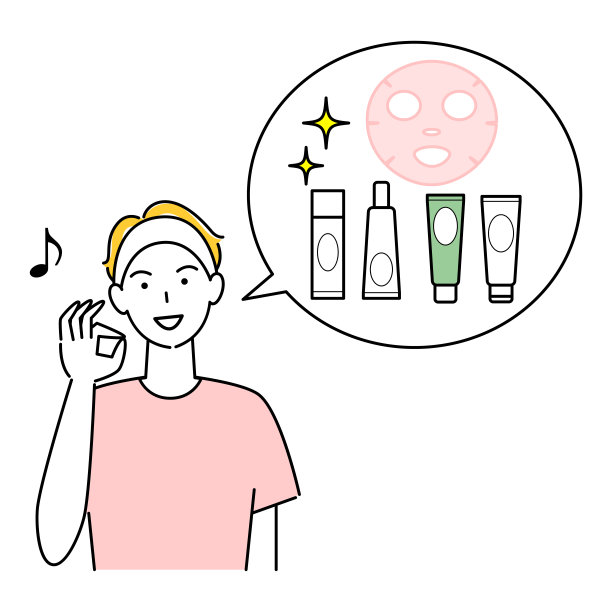 男士护肤品推荐矢量插画图片下载