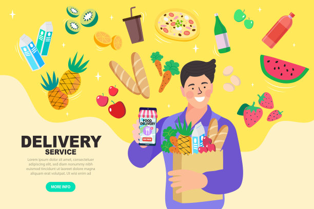 呆在家里。拯救生命。网上购物和快速运输同时自我隔离在社交距离新冠肺炎疫情概念。图片下载