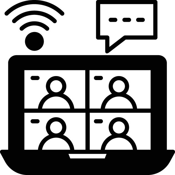 生物识别网络安全扫描仪矢量线图标设计，物联网符号白色背景，物联网和自动化库存插图，联网摄像头概念，图片下载