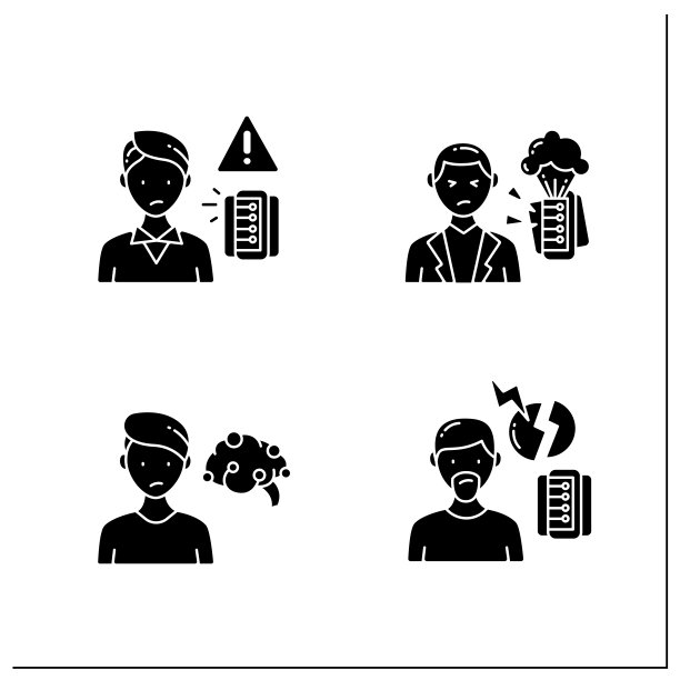 信息超载字形图标集图片下载