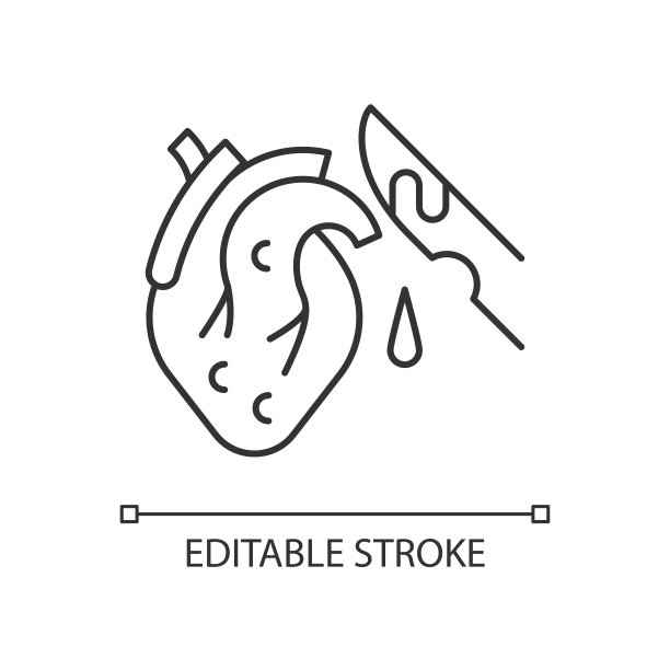 病理废物线性图标图片下载