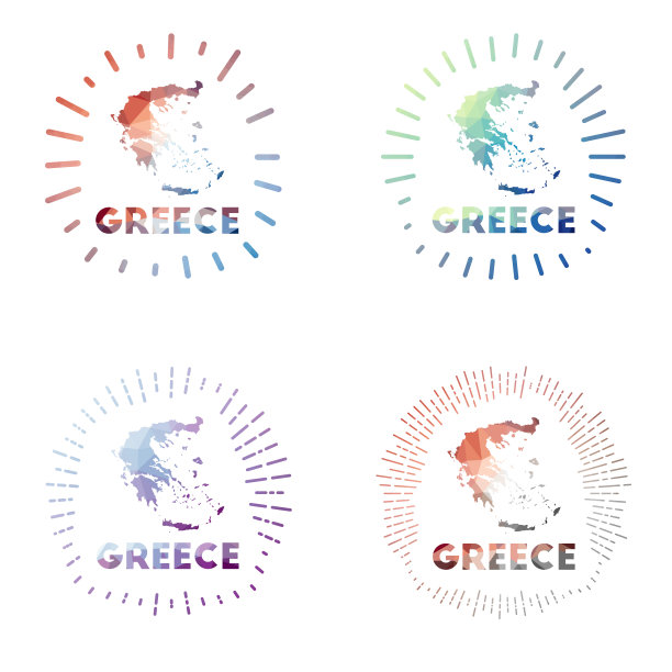 希腊低聚日射集。图片下载