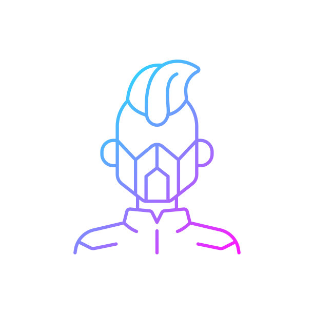 蒙版渐变线性矢量图标图片下载