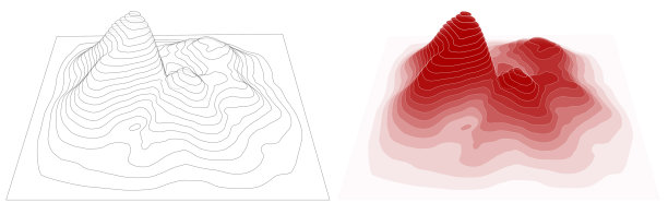 矢量山布局，图，层景观高度图片下载