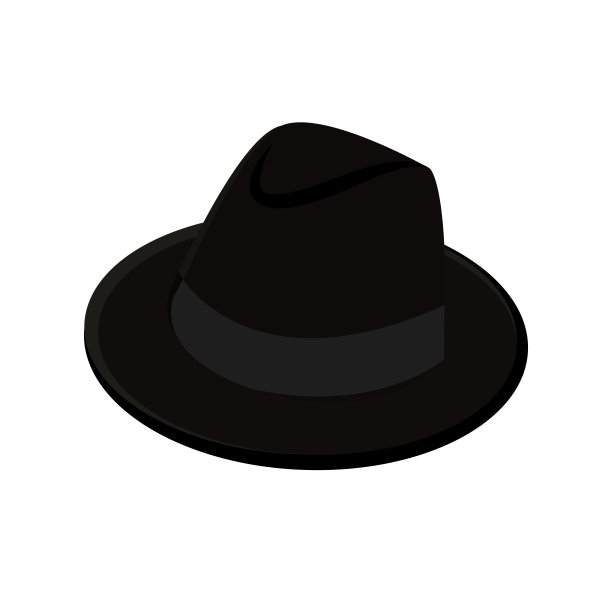 孤立的潮人帽子图标图片下载