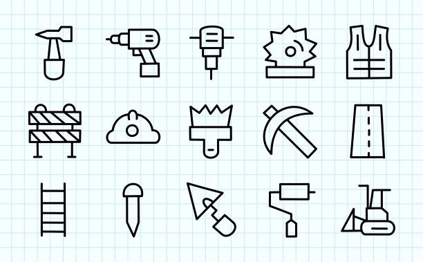 建筑施工涂鸦图片下载