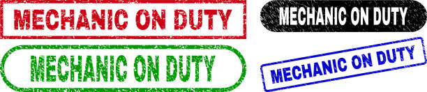 机修工对矩形邮票使用刮花图片下载