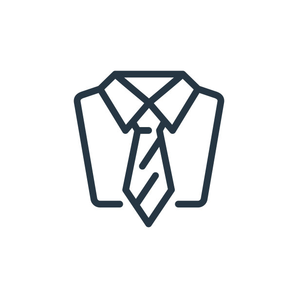 领带图标矢量从业务概念。细线插图领带可编辑的笔触。Tie线性符号用于web和移动应用程序，标志，印刷媒体。图片下载