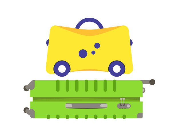 手提箱设置彩色图标图片下载