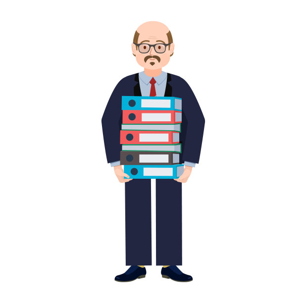 办公室职员持有文件夹图片下载