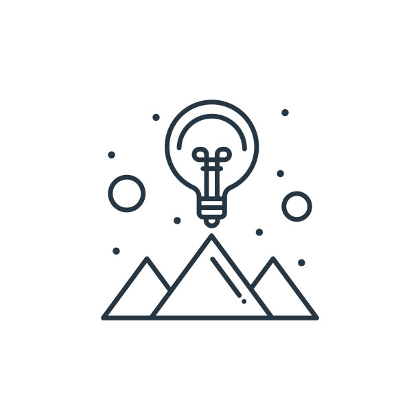 创意图标向量来自战略概念。细线插图的想法可编辑的笔触。创意线性符号用于web和移动应用程序，标志，印刷媒体。图片下载