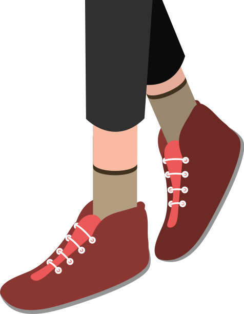 男士时尚红鞋设计图片下载