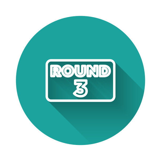 白线拳击环板图标与隔离图片下载