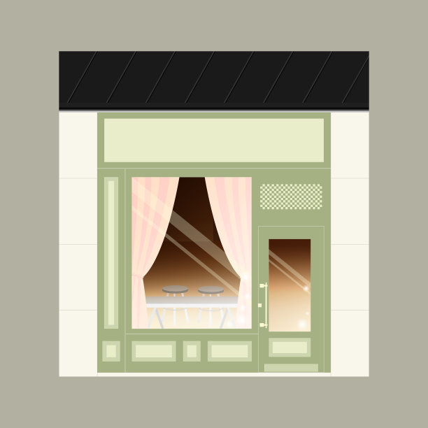 详细平面设计咖啡厅外立面图片下载