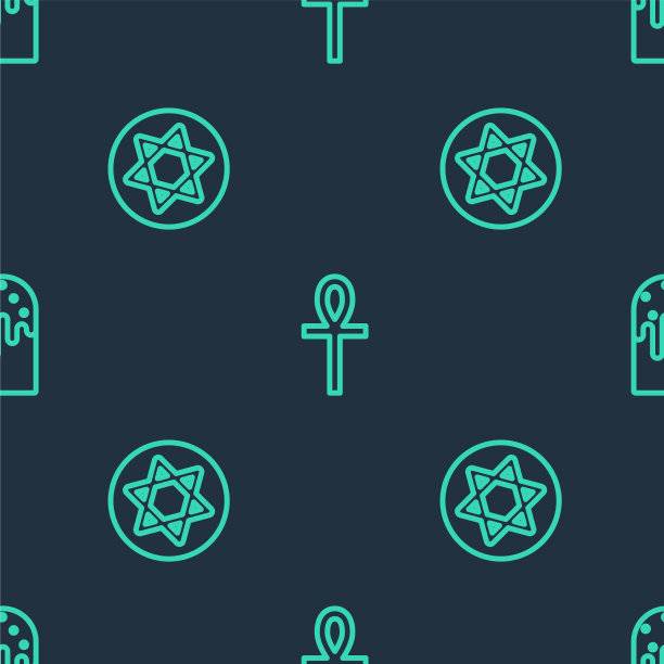 定线十字十字十字星大卫和复活节蛋糕图片下载