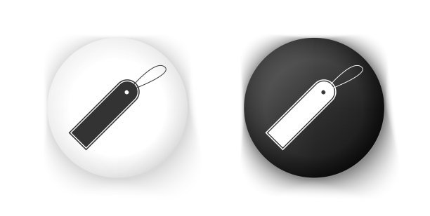 黑白空白标签模板价格标签图片下载