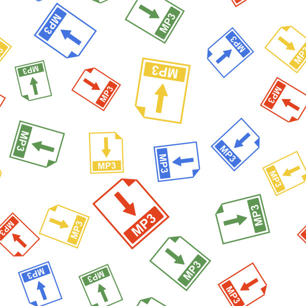 彩色mp3文件文件图标下载mp3按钮图片下载