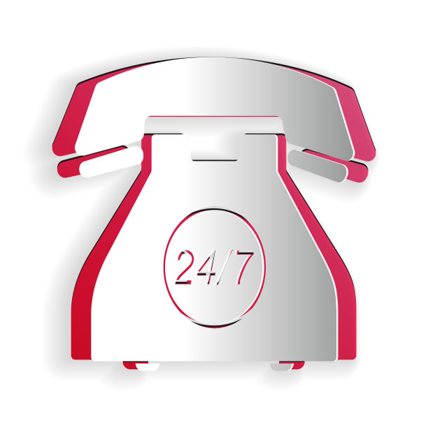 剪纸电话24小时支持图标隔离图片下载